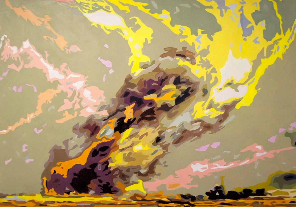 blast wave 62x85in oil alkyd canvas 2012