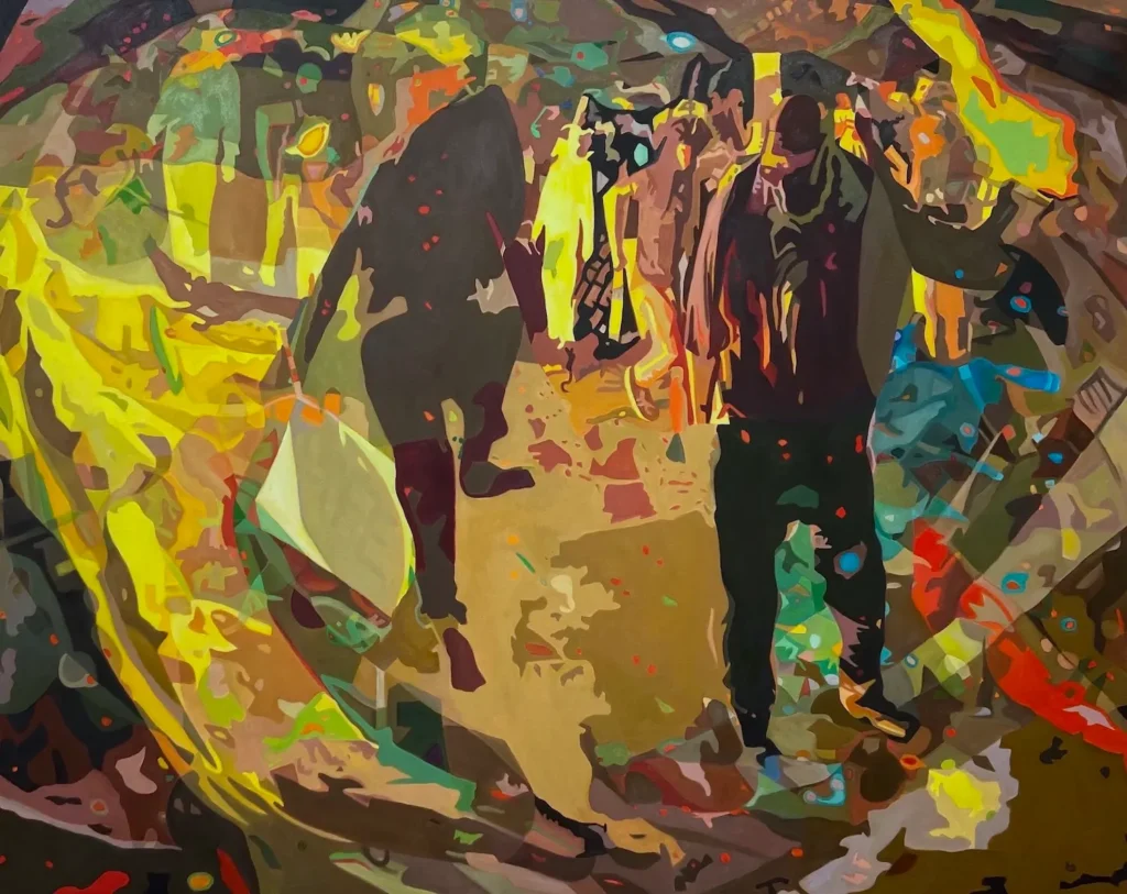 Cityscape Upheaval cityscape upheaval 65 x 84 in oil alkyd canvas 2022