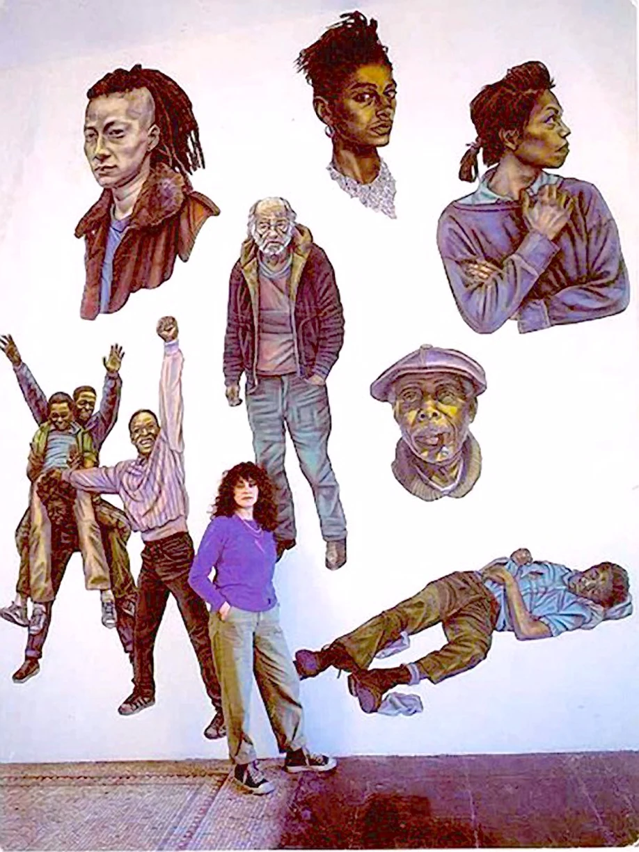 install hal bromm gallery 168x240in pastels cutout canvas 1985
