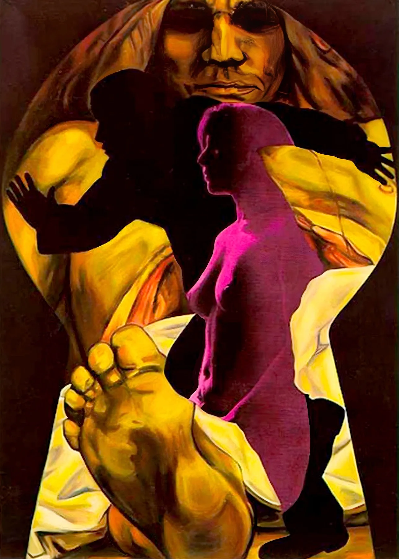 keyhole series anatomy lesson rembrandt 84 x60 oil photo on canvas1996