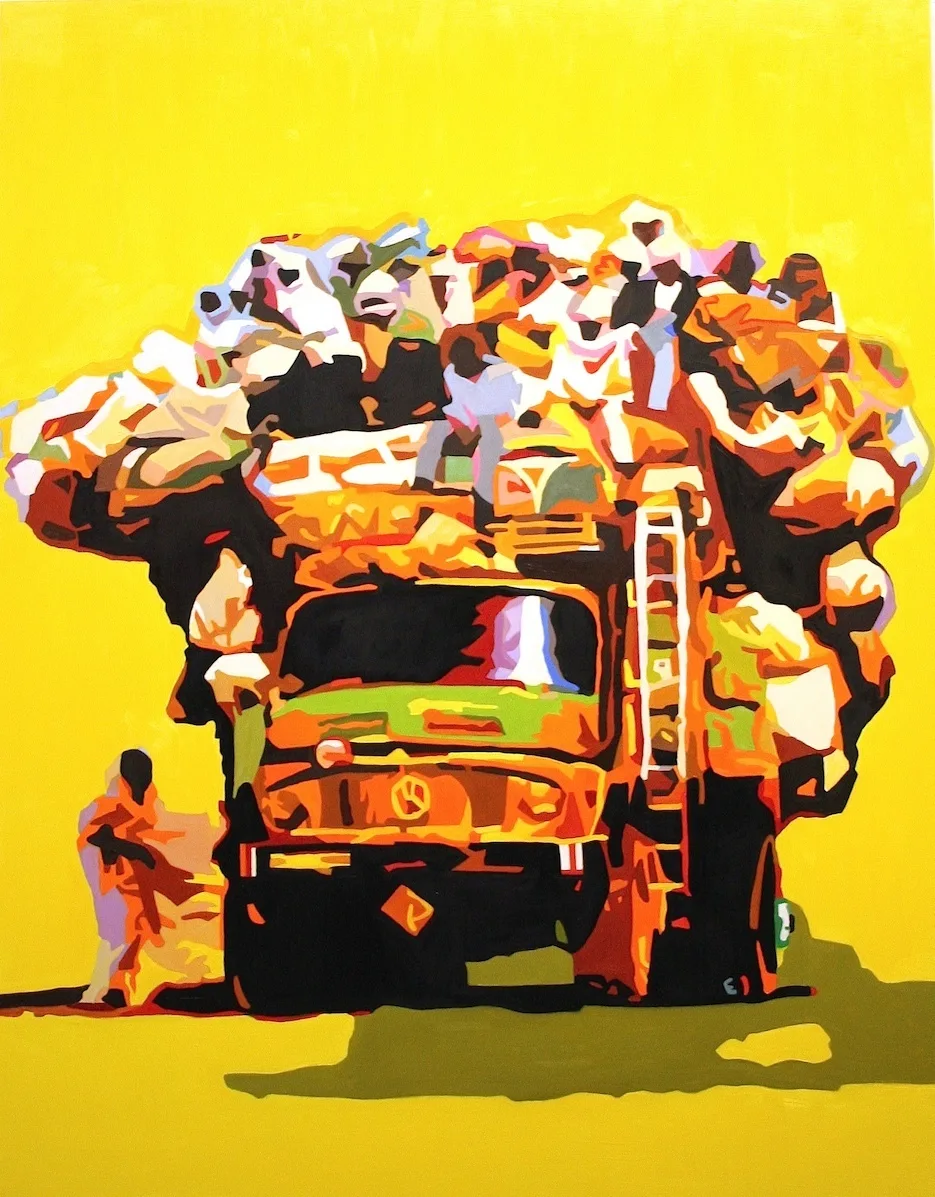 truckload 48x36 oil alkyd wood 2014