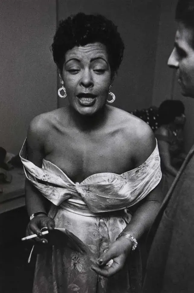 Billie Holiday valentinemuseumofart hugh bell billie holiday 1957