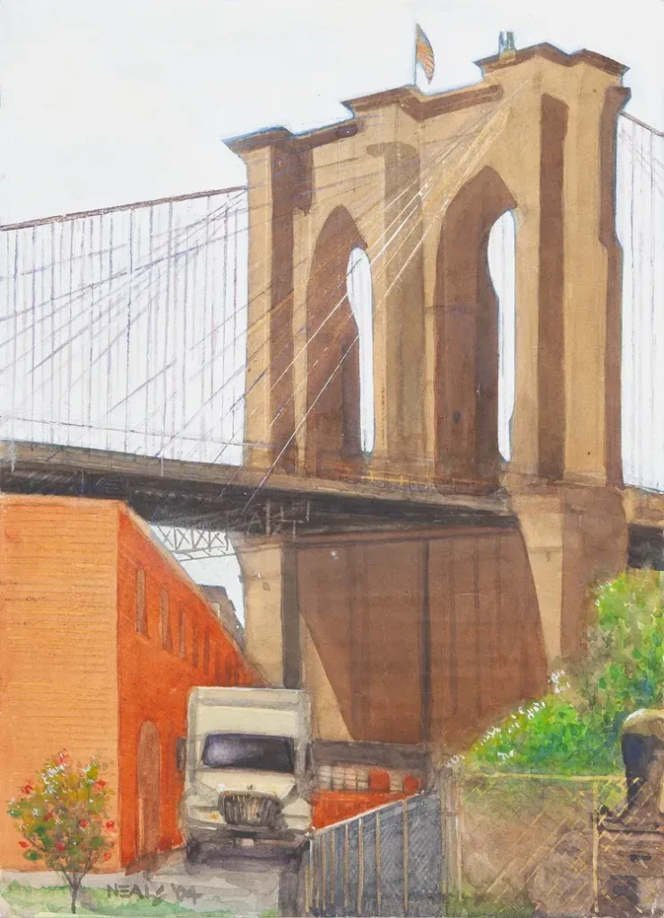 Dumbo (Brooklyn Bridge) valentinemuseumofart otto neals dumbo brooklyn bridge 2004